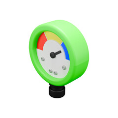 3d render of regulator oxygen  