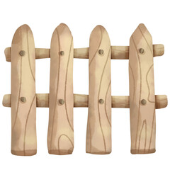 hand painted watercolor wooden fence