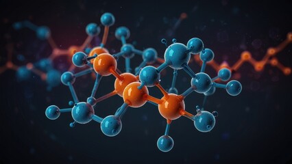 3d render of molecule