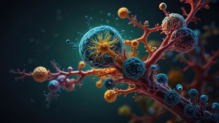 3d rendered illustration of a virus