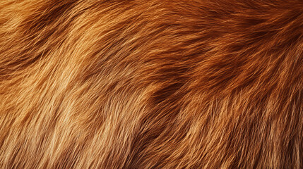 Fototapeta premium Close up of brown dog fur texture for background. Animal fur texture.