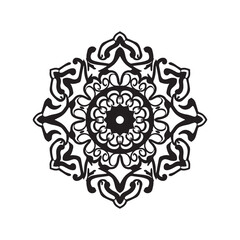 Collection mandala vector icon. Set of decorative mandala flowers. Decoration ornament tattoo mandala symbol. Vector illustration eps 10