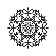 Collection mandala vector icon. Set of decorative mandala flowers. Decoration ornament tattoo mandala symbol. Vector illustration eps 10