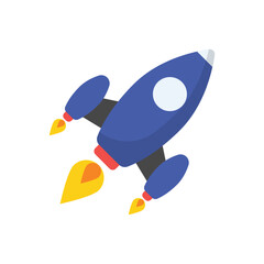Rocket Launch vector icon