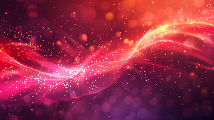 Abstract swirling colors with glowing particles creating a vibrant, dynamic background.