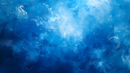 Fototapeta premium Abstract blue texture with clouds and swirls in a vibrant design. Generative AI