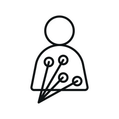 EKG machine icon with a bold and crisp design, reflecting the essential medical technology used in heart monitoring.