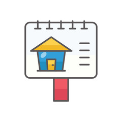 Ad Board vector icon