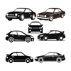 Vector cars silhouettes collection-1