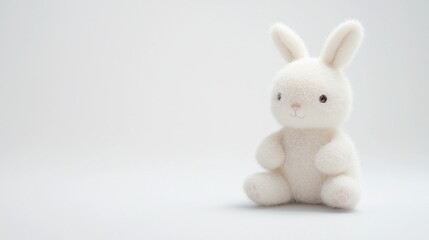 Toy stuffed animal ,Full depth of field, isolated on white background