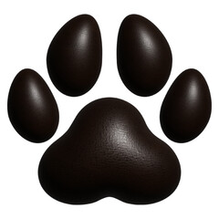Premium paw design on white background