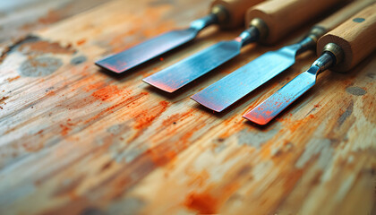 Wooden Shaver on Workbench