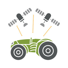 High-Precision Agriculture black line icon. Smart agriculture.