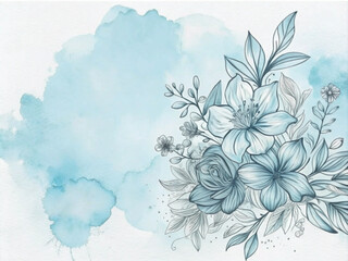Watercolor Spa Illustration with Bottles Flowers and Salt This image is perfect for promoting spa services or products
