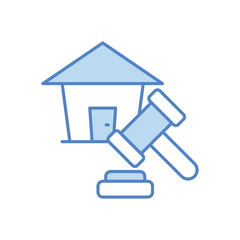 Real Estate Law vector icon