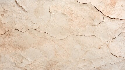 Fototapeta premium Beige Cream Wall Texture with Cracks