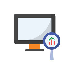 Monitoring vector icon