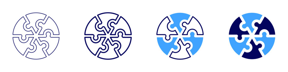 Teamwork reviews icon in 4 different styles. Thin Line, Line, Bold, and Bold Line. Duotone style. Editable stroke