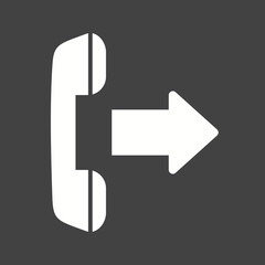 Fototapeta premium Customer Services Glyph Inverted illustration.