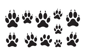 symmetrical paw print pattern, animal lover design, pet paw vector graphic