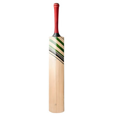 A cricket bat is a piece of sports equipment on a transparent background PNG 