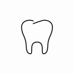 dental tooth care icon vector sign