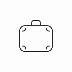 travel suitcase luggage icon vector sign