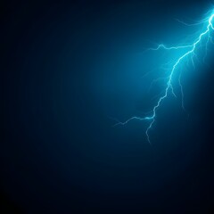 Blue Lightning Bolt on Dark Background