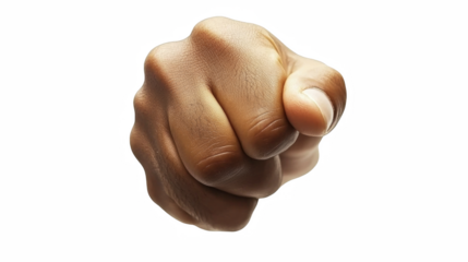 fist isolated on white background