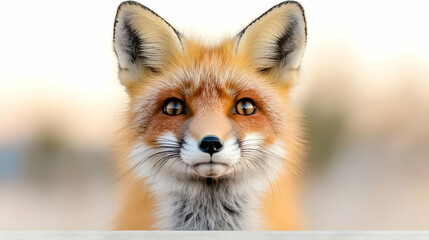 Obraz premium Red fox portrait, wildlife, nature, blurred background, animal print