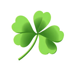 Four pointed and three pointed clover green vector For decoration in st.patrick's day.