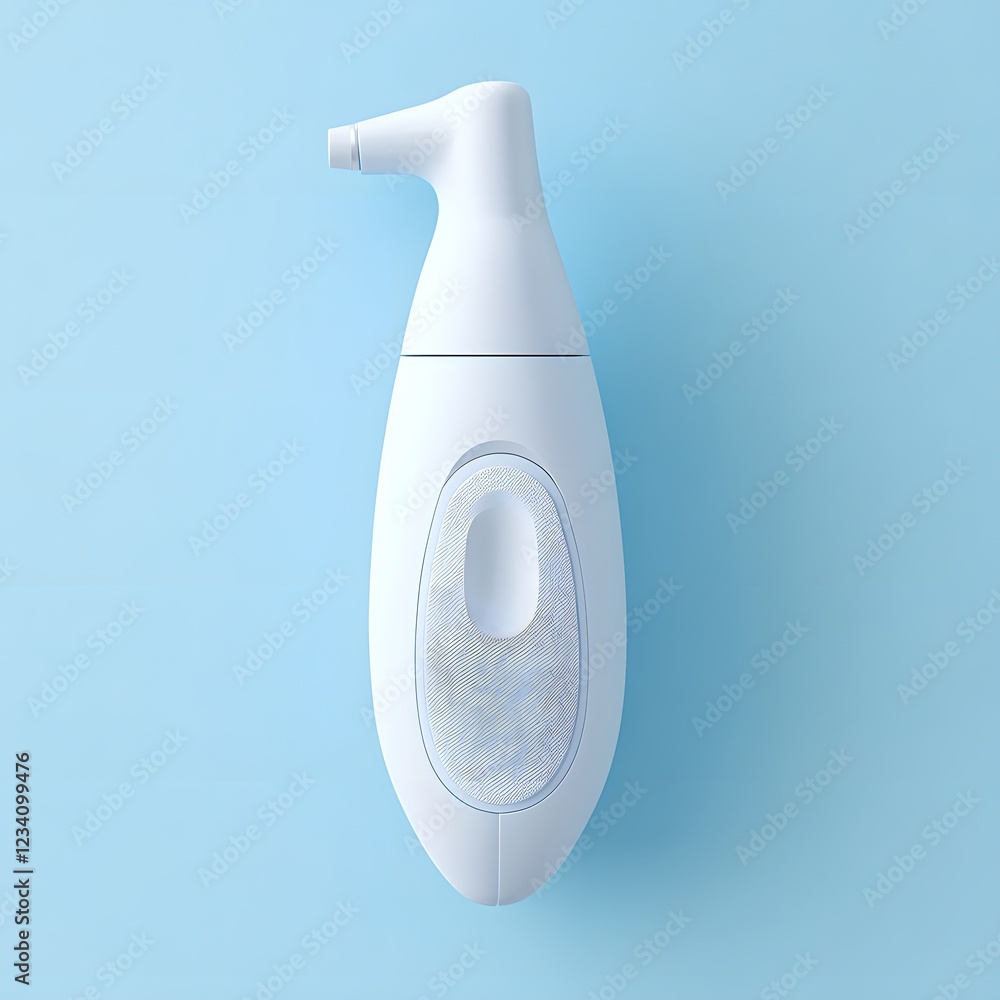 Poster clean and modern spirometer isolated on a minimalist background ready to measure lung function with 
