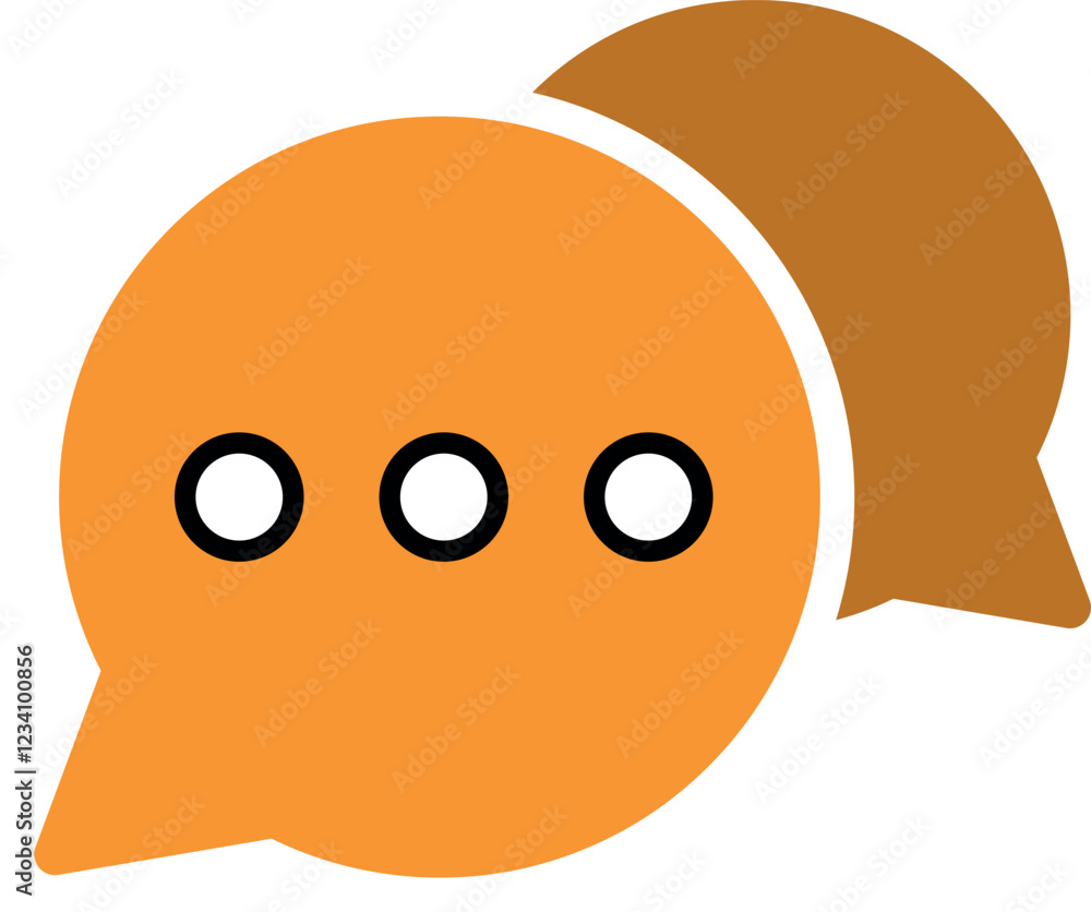 Aufkleber set of chat message bubbles vector icon. communication icons. talk bubble, dialog. web icon set. onl
