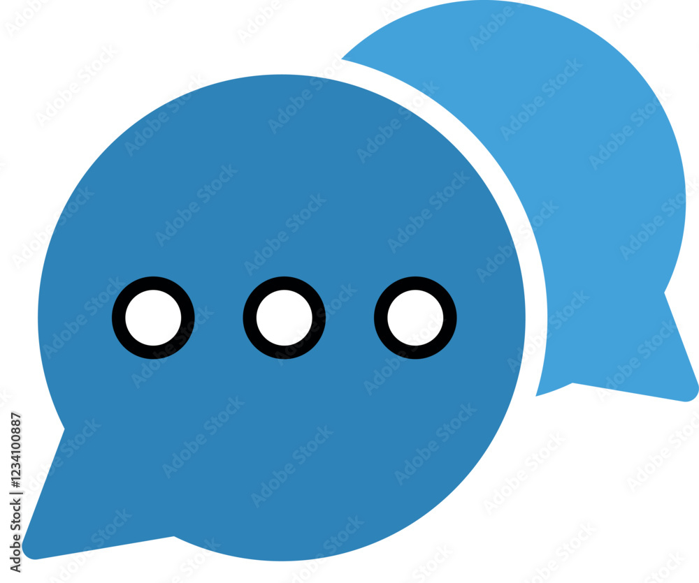 Poster set of chat message bubbles vector icon. communication icons. talk bubble, dialog. web icon set. onl