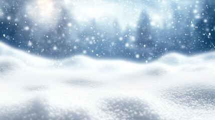 Fototapeta premium winter space of snow 
