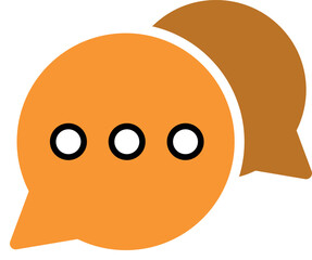 Set of Chat Message Bubbles Vector Icon. Communication icons. Talk bubble, dialog. Web icon set. Online communication. Conversation, SMS, Notification, Group Chat. Chatting icons in different styles