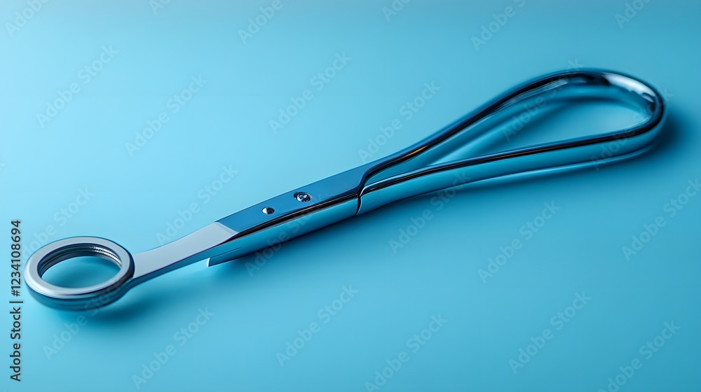 Poster clean surgical retractor isolated on a minimalist background used to hold open an incision during su