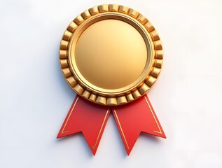 Award badge isolated on white background