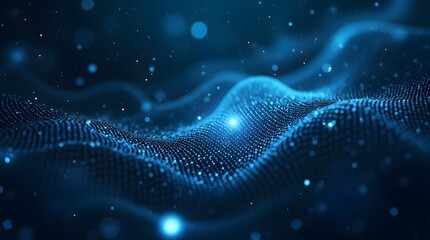 Digital background perfect for tech processes, neural networks, artificial intelligence, data transfer and encryption, digital archives, sound and graphic presentations, science, education, etc