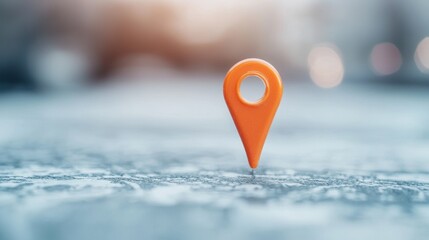 3D Map Pin 3D map pin with a custom shape, unique and personalized design