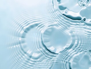 Water bubbles isolated on white background