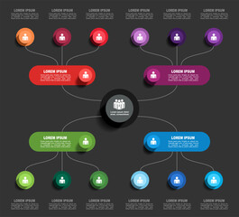 Infographic design template with place for your data. Vector illustration.