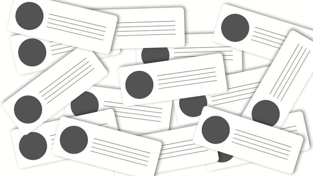 Too many Comments or notification popup animation on white background representing comments filled up  