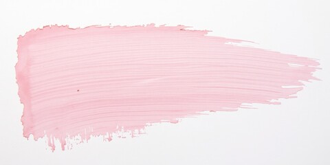 Obraz premium Close-up of a textured, pink watercolor stain on white, exuding a vintage charm with its slightly faded, uneven hues. The soft, aged patina adds intrigue to the delicate composition