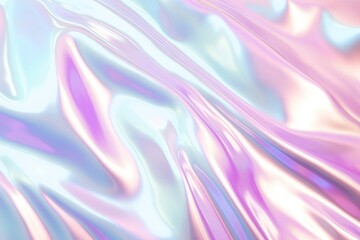 Fototapeta premium Sparkling white iridescent holographic backgrounds abstract softness.