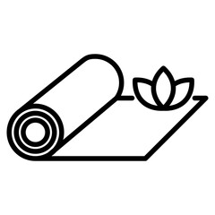 yoga mat icon