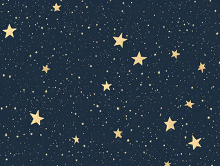 Night sky filled with twinkling stars symbolizing dreams and possibilities over a serene dark backdrop