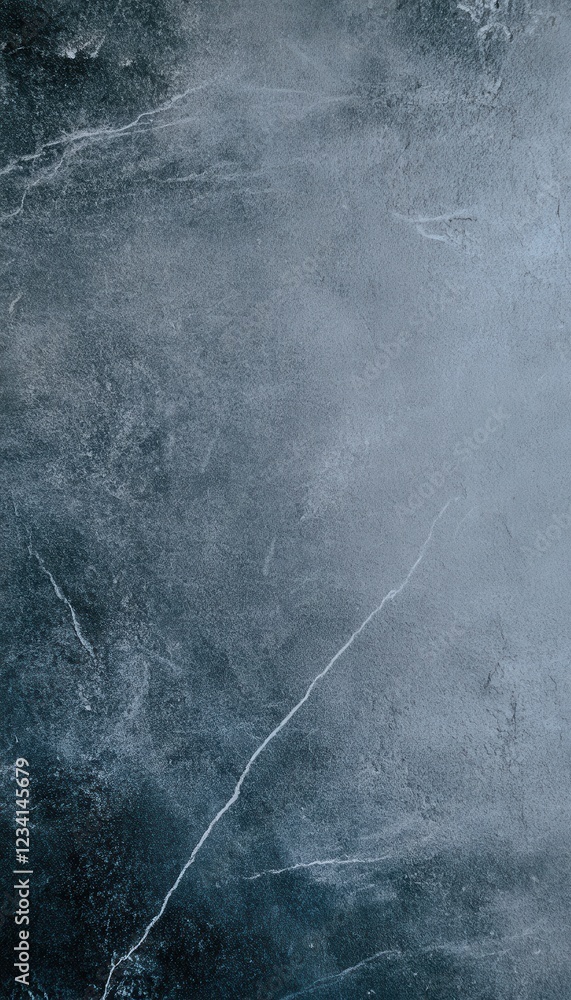Poster textured blue surface with subtle cracks and variations in tone.