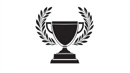 Trophy laurel wreath achievement award ceremony