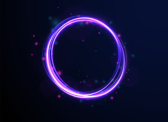 Light cool whirlwind. Vector sparkle, png, effect, wave,neon,line. Abstract circle, white color glowing lines background. Curve white line light effect. 
